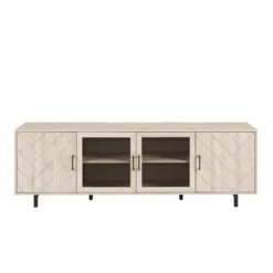 Vik Modern Boho 4 Door Herringbone TV Stand For TVs Up To 80" - Saracina Home -Modern Living Sales GUEST b08db226 d2f4 4b00 92c0 9188cbaee310