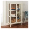 56.2" Hadley Library Cabinet With Glass Shell White - Threshold™ -Modern Living Sales GUEST b27660bf b767 4281 b125 b4e4c371f513