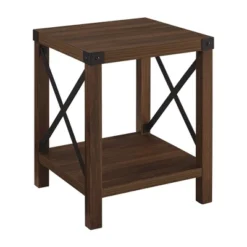 Sophie Rustic Industrial X Frame Side Table - Saracina Home -Modern Living Sales GUEST b38fb952 0582 4a7b a09a bddaae21d7c2