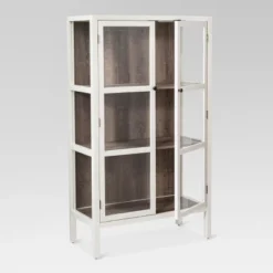56.2" Hadley Library Cabinet With Glass Shell White - Threshold™ -Modern Living Sales GUEST b3be3e09 a22b 4dd7 963c b3cc3e349a54