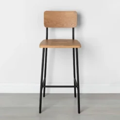 Wood & Steel Bar Stool - Natural/Black - Hearth & Hand™ With Magnolia -Modern Living Sales GUEST b3eacea7 2f17 432d b7c0 8c1e2de8d0d8
