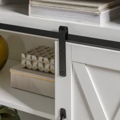 Transitional Sliding Barndoor Highboy TV Stand For TVs Up To 58" - Saracina Home 31 Transitional Sliding Barndoor Highboy TV Stand For TVs Up To 58" - Saracina Home -Modern Living Sales GUEST b5a3e537 90f4 4e58 a208 0c36538d1d04