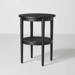Wood & Cane Round Accent Side Table - Hearth & Hand™ With Magnolia -Modern Living Sales GUEST b688d509 c61f 4727 8ba3 37d5d424278b