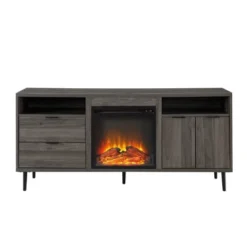 Ronan Modern Storage With Electric Fireplace TV Stand For TVs Up To 65" - Saracina Home -Modern Living Sales GUEST b706d540 dab6 4171 93de 408c264fa232