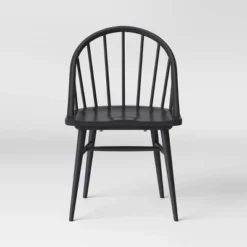 2pk Adwolf Rounded Spindle Dining Chairs Black - Threshold™ -Modern Living Sales GUEST b73366f6 2ccc 4621 929a 1dd8fc28ea92
