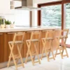 Costway Set Of 4 Bamboo Folding Barstools Counter Height Dining Chairs Installation Free -Modern Living Sales GUEST b8715a6f 722b 4892 aed6 84490194a6a2
