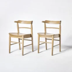 2pk Kaysville Curved Back Wood Dining Chair - Threshold™ Designed With Studio McGee -Modern Living Sales GUEST b8859535 25d6 44f9 9ed4 882e7bed9037