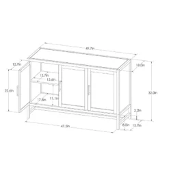 Warwick 3 Door Accent TV Stand For TVs Up To 59" - Threshold™ -Modern Living Sales GUEST ba5cd40d 7348 4de0 bac8 5ec1775d8cb4