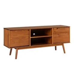 Solid Wood Mid-Century Modern TV Stand For TVs Up To 65" - Saracina Home -Modern Living Sales GUEST bcf10612 ab1c 44cb 835f 7b34eadc967d