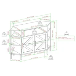 Atticus Modern Farmhouse 2 Door Corner TV Stand For TVs Up To 55" Rustic Oak - Saracina Home -Modern Living Sales GUEST be7fd8ed 5976 4d60 b751 9a39a330340e