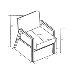 Upholstered Wood Framed Accent Arm Chair - Hearth & Hand™ With Magnolia -Modern Living Sales GUEST c03e3009 dba3 4cc5 b876 4cc51b19cd37