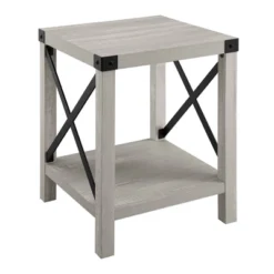 Sophie Rustic Industrial X Frame Side Table - Saracina Home -Modern Living Sales GUEST c1125711 7889 4b84 9fa5 0ca14c668343