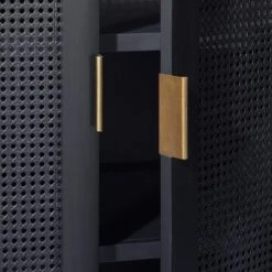 66" East Bluff Woven Cabinet Black - Threshold™ Designed With Studio McGee -Modern Living Sales GUEST c257520a eec7 407a b715 3ee6acc782cd