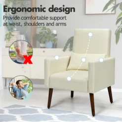 Tangkula 2-in-1 Upholstered Rocking Chair With Wood Leg & Pillow Relax Sofa Chair Light Grey/Beige/Dark Gray 20 Tangkula 2-in-1 Upholstered Rocking Chair With Wood Leg & Pillow Relax Sofa Chair Light Grey/Beige/Dark Gray -Modern Living Sales GUEST c2648639 0b43 4898 a8fe 51b7d8c995be