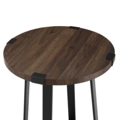 Wrightson Urban Industrial Faux Wrap Leg Round Side Table - Saracina Home -Modern Living Sales GUEST c41cbcad b877 4c26 8488 d58db3aa6ec4