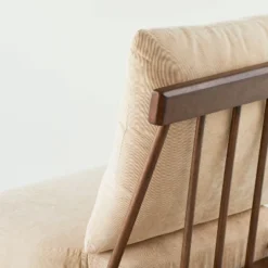 Spindle Back Accent Chair With Cushions Brown/Cream - Hearth & Hand™ With Magnolia -Modern Living Sales GUEST c91797a3 a143 44fc 9bd2 67868f3b3eab