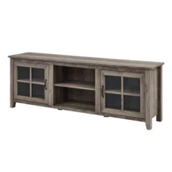 Tasi Glass Door Console TV Stand For TVs Up To 80" - Saracina Home -Modern Living Sales GUEST caef7606 50a3 47c6 974f f70e38412a9c