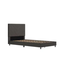 Yanis Upholstered Bed With USB - Room & Joy -Modern Living Sales GUEST cd0174d6 17f9 4c12 a1be 5dd00723070a