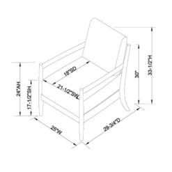 Park Valley Ladder Back Wood Arm Accent Chair - Threshold™ Designed With Studio McGee -Modern Living Sales GUEST ce32bc3c bd47 42a8 bac8 4fae9f0aa812