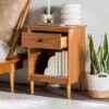 Stiva Classic Mid-Century Modern 1 Drawer Nightstand - Saracina Home -Modern Living Sales GUEST d0ac9521 2736 469e a184 e2d227c8cc21