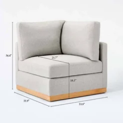 Woodland Hills Modular Sectional Corner Light Gray - Threshold™ Designed With Studio McGee -Modern Living Sales GUEST d13a80c0 94a7 4a14 807c 01f454d7e453