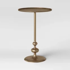 Londonberry Turned Accent Table Brass - Threshold -Modern Living Sales GUEST d25fc13c e72a 48a7 a4ae 5073d83ccc11