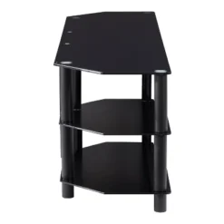 Travers Open Shelves TV Stand For TVs Up To 82" Black - CorLiving -Modern Living Sales GUEST d2a2c665 da1c 4caa 9f6c 79c6f6aec05b