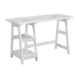 Designs2Go Trestle Desk With Shelves - Breighton Home -Modern Living Sales GUEST d501b696 da52 4e76 855b fce373e8d2ae