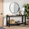 Console Table With Woven Rattan Shelf Black - Threshold™ Designed With Studio McGee -Modern Living Sales GUEST d5ca4c7c 21dc 4418 b881 7ad5a979e147