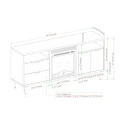 Ronan Modern Storage With Electric Fireplace TV Stand For TVs Up To 65" - Saracina Home -Modern Living Sales GUEST d88f95c5 b2a0 4d08 8b46 da4db4bc3efd