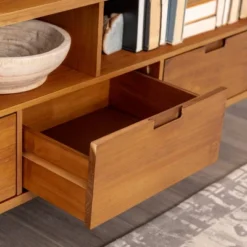 Cara Mid-Century Modern 3 Drawer TV Stand For TVs Up To 65" - Saracina Home -Modern Living Sales GUEST d8dec204 dc01 4192 bb09 5a087b69a706