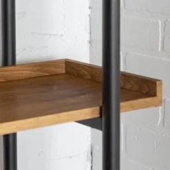 68" 5 Tray Shelf Urban Pipe X Back Bookshelf - Saracina Home -Modern Living Sales GUEST dc48e521 6f15 4188 bc6b c363538622f2