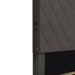 Yanis Upholstered Bed With USB - Room & Joy -Modern Living Sales GUEST e144e563 aadc 4474 9e67 d63bf716d06f