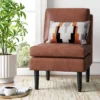 Gelbin Faux Leather Slipper Chair With Wood Legs - Threshold™ 1 Gelbin Faux Leather Slipper Chair With Wood Legs - Threshold™ -Modern Living Sales GUEST e2a66702 9804 4ba3 9eb7 3310cdfb4c47