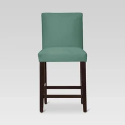 25" Velvet Parsons Counter Height Barstool Wood - Threshold™ -Modern Living Sales GUEST e3973a5e 5bf0 429e 8c8c 321e5ddb261c