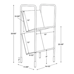 Two-Tier Metal Vinyl Record Storage Rack Black - Hearth & Hand™ With Magnolia -Modern Living Sales GUEST e61e656a 2061 4a63 b99c 85e84f0ab94f