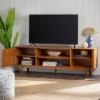Solid Wood Mid-Century Modern TV Stand For TVs Up To 80" - Saracina Home -Modern Living Sales GUEST e6cc470b 2738 4deb 9774 bf0bc3760f1c