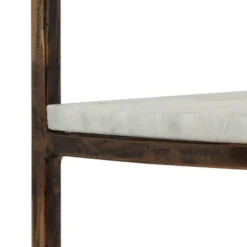 33.5" Bainville Modern Glam Handcrafted Marble Half Round Etagere Bookcase Natural White/Antique Brass - Christopher Knight Home 9 33.5" Bainville Modern Glam Handcrafted Marble Half Round Etagere Bookcase Natural White/Antique Brass - Christopher Knight Home -Modern Living Sales GUEST e8e9bc5f cfde 4ca6 8d2c 47465c627aa2