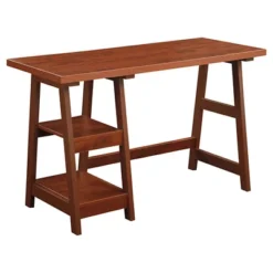 Designs2Go Trestle Desk With Shelves - Breighton Home -Modern Living Sales GUEST e9cc924e 4291 4243 ac31 220955c22f8e
