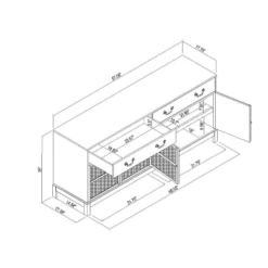 Brandeis Woven TV Stand For TVs Up To 60" Brown - Threshold™ Designed With Studio McGee -Modern Living Sales GUEST edcf4db2 26a4 444b ba42 cd73d8a812f3