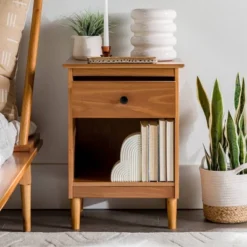 Stiva Classic Mid-Century Modern 1 Drawer Nightstand - Saracina Home 28 Stiva Classic Mid-Century Modern 1 Drawer Nightstand - Saracina Home -Modern Living Sales GUEST ee2f70db 4e78 4367 afb5 cf038cb6780d