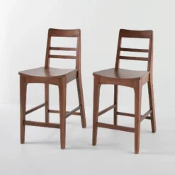 2pk Wood Ladder Back Counter Stool - Hearth & Hand™ With Magnolia -Modern Living Sales GUEST ee6c4703 9f16 41d1 a9aa 86444f5abf5f
