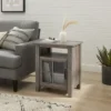 Transitional Classic Windowpane Storage Side Table - Saracina Home -Modern Living Sales GUEST ef774e00 e489 4147 9be8 094265a20edd