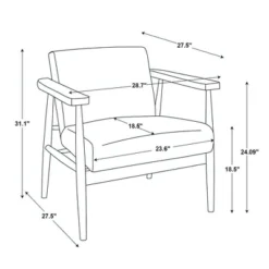 Upholstered Natural Wood Accent Chair - Hearth & Hand™ With Magnolia -Modern Living Sales GUEST efd29593 c505 45ce 8b88 af9ffc1f09ea
