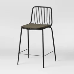 Set Of 2 Sodra Rounded Seat Wire Counter Height Barstool Black - Threshold™ -Modern Living Sales GUEST f3977ede cee1 4f10 9a89 a9cc685fe28a