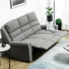 HOMCOM Recliner Sofa Couch With Easy Pull Handles And Adjustable Footrest, 3 Seater Sofa Modern Couch, Gray 1 HOMCOM Recliner Sofa Couch With Easy Pull Handles And Adjustable Footrest, 3 Seater Sofa Modern Couch, Gray -Modern Living Sales GUEST f46da0ef 33d1 4257 9d82 621811f937e2