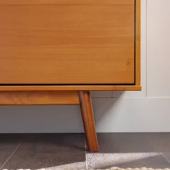 Solid Wood Mid-Century Modern TV Stand For TVs Up To 80" - Saracina Home -Modern Living Sales GUEST f4abc142 84ea 4c94 8534 cf09ec9e7bfa