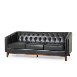 Ovando Contemporary Upholstered 3 Seater Sofa - Christopher Knight Home -Modern Living Sales GUEST f4dd6d22 3980 48c9 be82 1ba0e36ed9c3