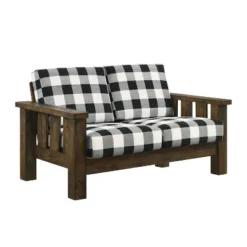 Jovie Gingham Rustic Loveseat - HOMES: Inside + Out -Modern Living Sales GUEST f87e61c3 1921 4258 978a 97d7b894f3c6