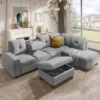 108" Reversible L-Shape Sectional Sofa Couch With Storage Ottoman-ModernLuxe -Modern Living Sales GUEST f8aa75d1 b56f 4658 8399 800b638561cd